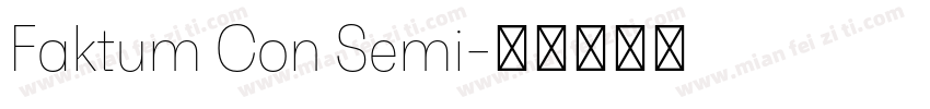 Faktum Con Semi字体转换